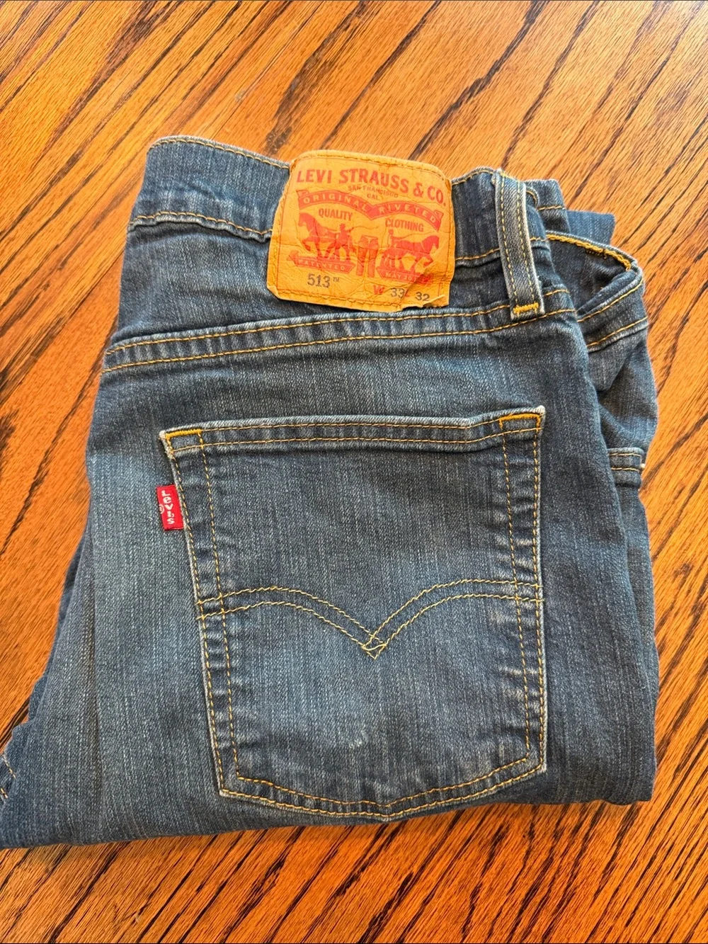 Classic Men’s Blue Straight-Leg Jeans